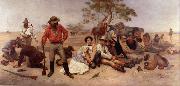 William Strutt William Strutt Bushrangers Spain oil painting artist